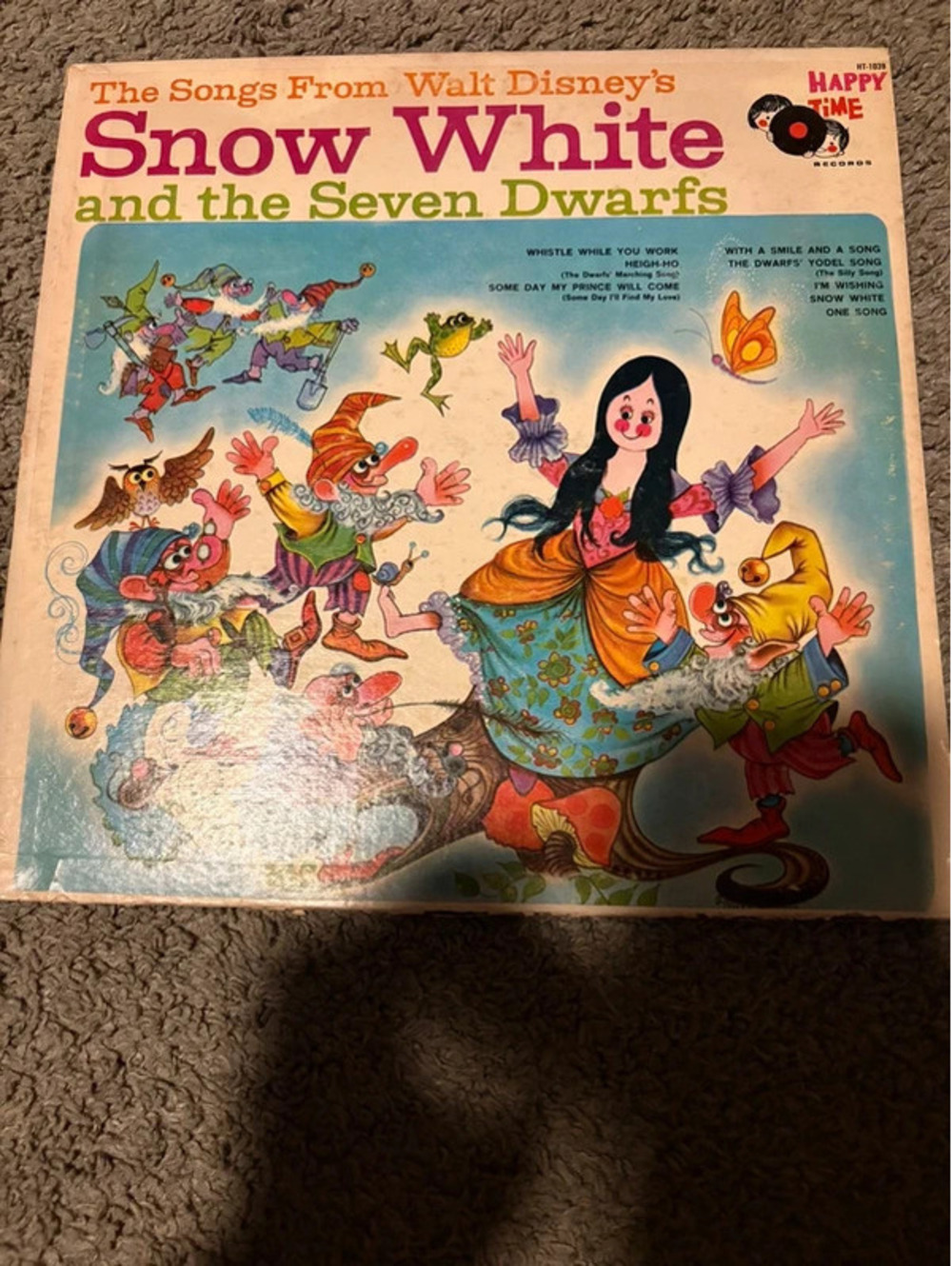 1966 walt disneys “ snow white and the seven dwarfs” vinyl